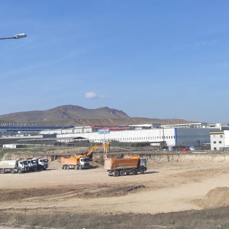 Dünya LED Temelli Fabrika İnşaatı